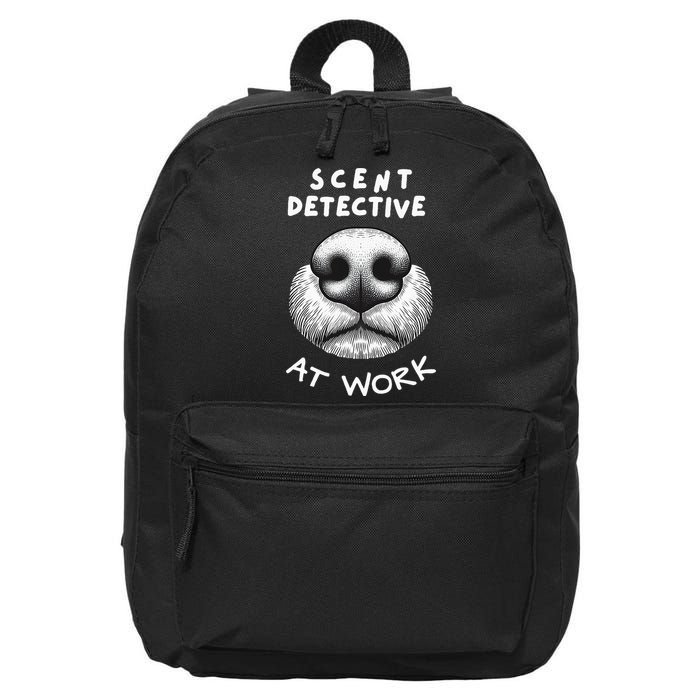 Fun Dog Scent Design Scent Detective At Work 16 in Basic Backpack