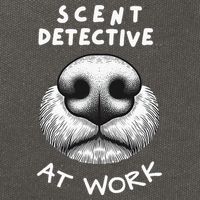 Fun Dog Scent Design Scent Detective At Work Cotton Canvas Backpack
