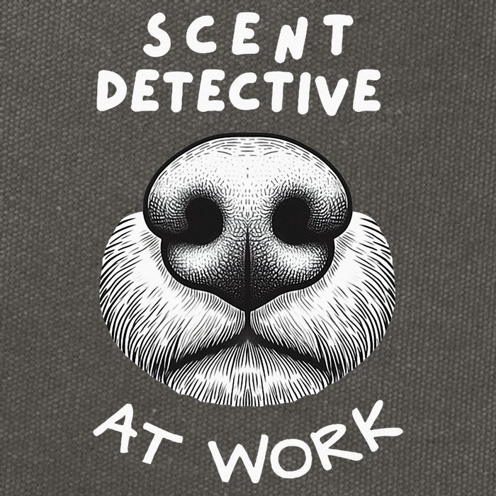 Fun Dog Scent Design Scent Detective At Work Cotton Canvas Backpack