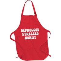 Funny Depressed Stressed Horny Apron