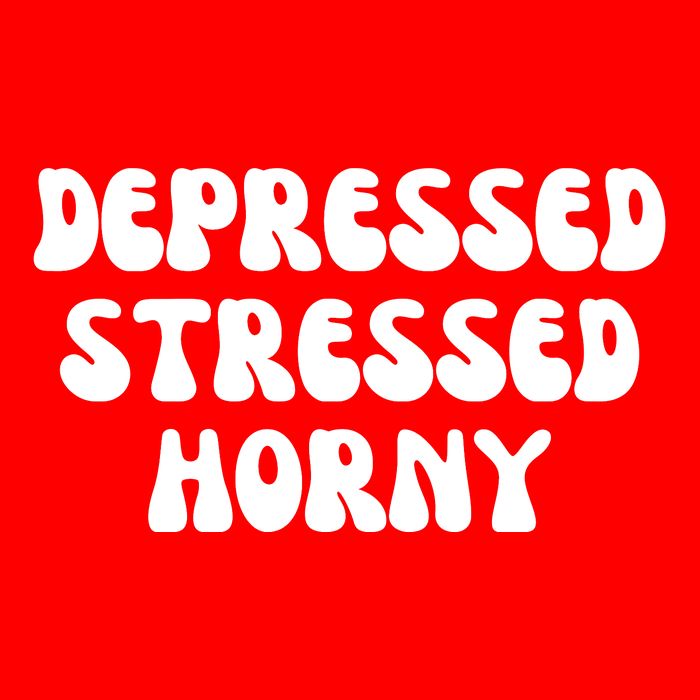 Funny Depressed Stressed Horny Apron
