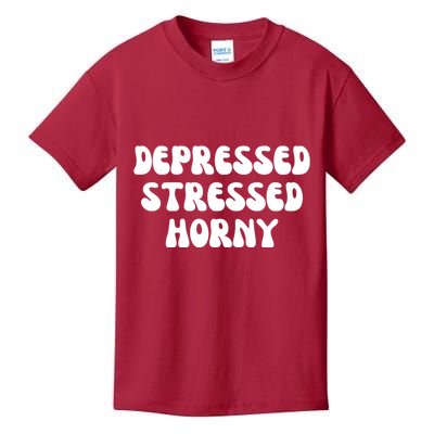 Funny Depressed Stressed Horny Kids T-Shirt