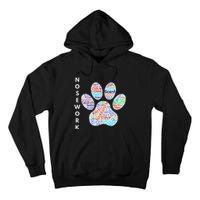 Fun Dog Scent Design Dog Nose Birch Clove Anise Wordcloud Tall Hoodie