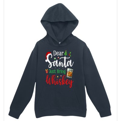 Funny Dear Santa Just Bring Whiskey Christmas Pajamas Urban Pullover Hoodie