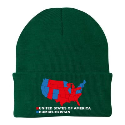 Funny Dumbfuckistan Shirt Election Map United States Of America Dumbfuckistan Knit Cap Winter Beanie