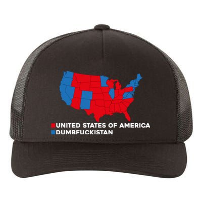 Funny Dumbfuckistan Shirt Election Map United States Of America Dumbfuckistan Yupoong Adult 5-Panel Trucker Hat