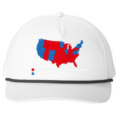 Funny Dumbfuckistan Shirt Election Map United States Of America Dumbfuckistan Snapback Five-Panel Rope Hat