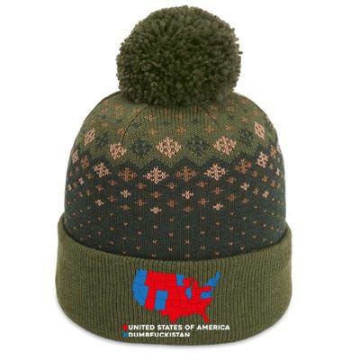 Funny Dumbfuckistan Shirt Election Map United States Of America Dumbfuckistan The Baniff Cuffed Pom Beanie