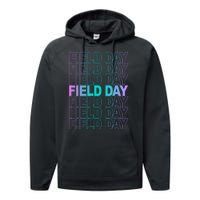 Field Day School Neon Retro Performance Fleece Hoodie