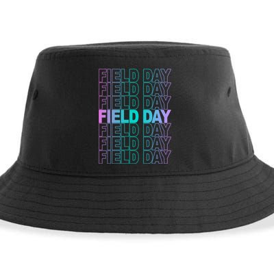 Field Day School Neon Retro Sustainable Bucket Hat
