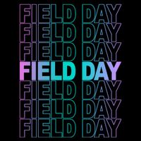 Field Day School Neon Retro Sustainable Bucket Hat