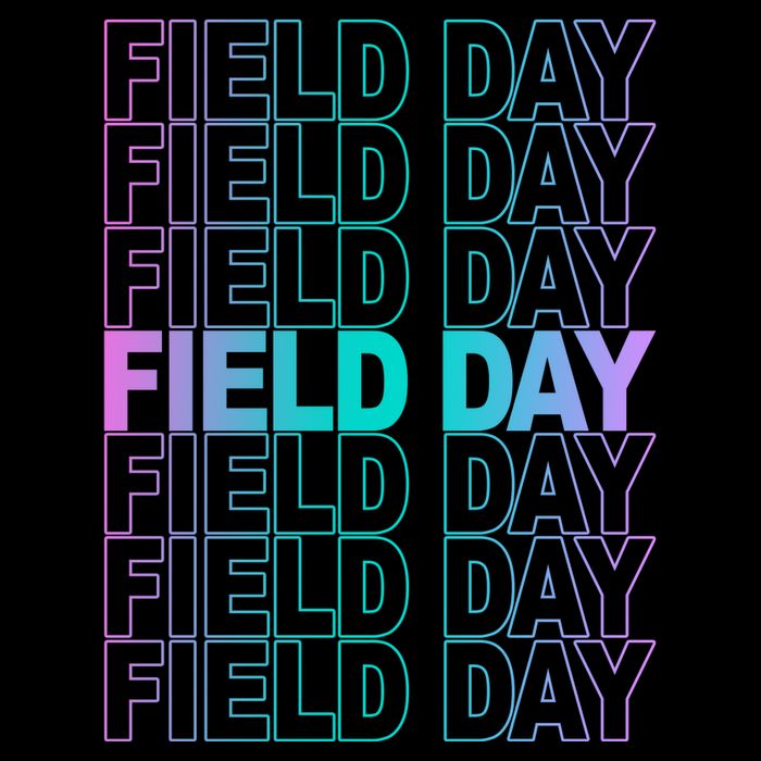 Field Day School Neon Retro Sustainable Bucket Hat