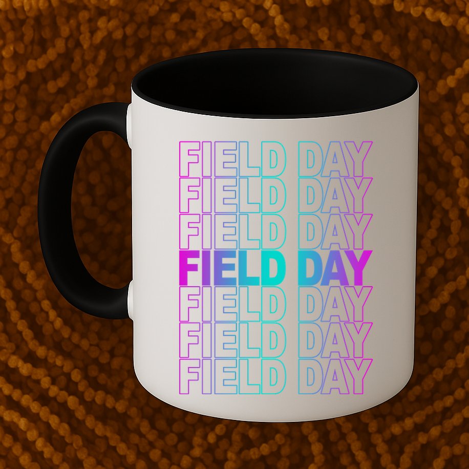 Field Day School Neon Retro Mug