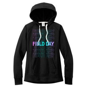 Field Day School Neon Retro Women's Fleece Hoodie