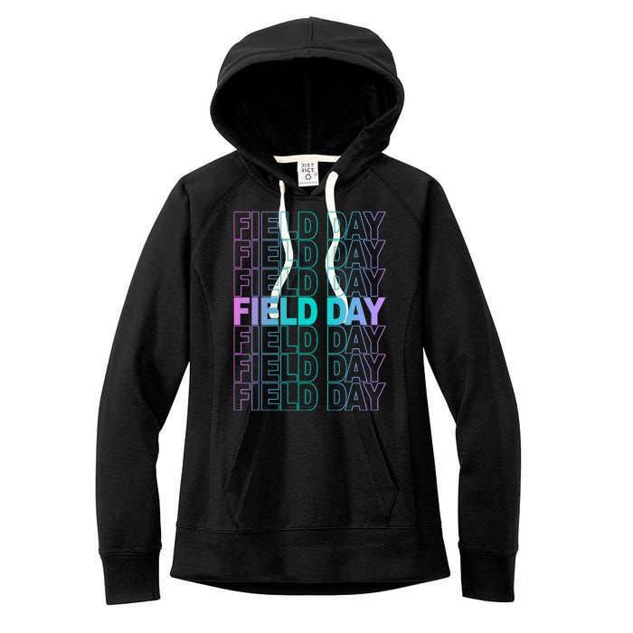 Field Day School Neon Retro Women's Fleece Hoodie