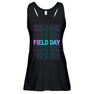 Field Day School Neon Retro Ladies Essential Flowy Tank