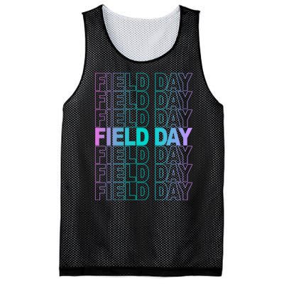 Field Day School Neon Retro Mesh Reversible Basketball Jersey Tank