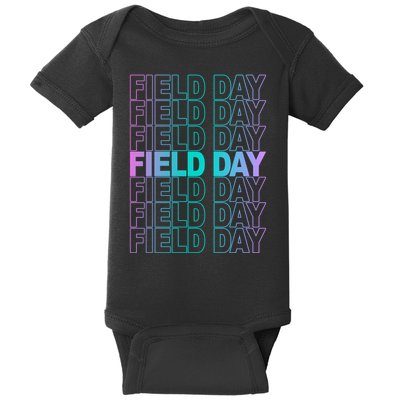 Field Day School Neon Retro Baby Bodysuit