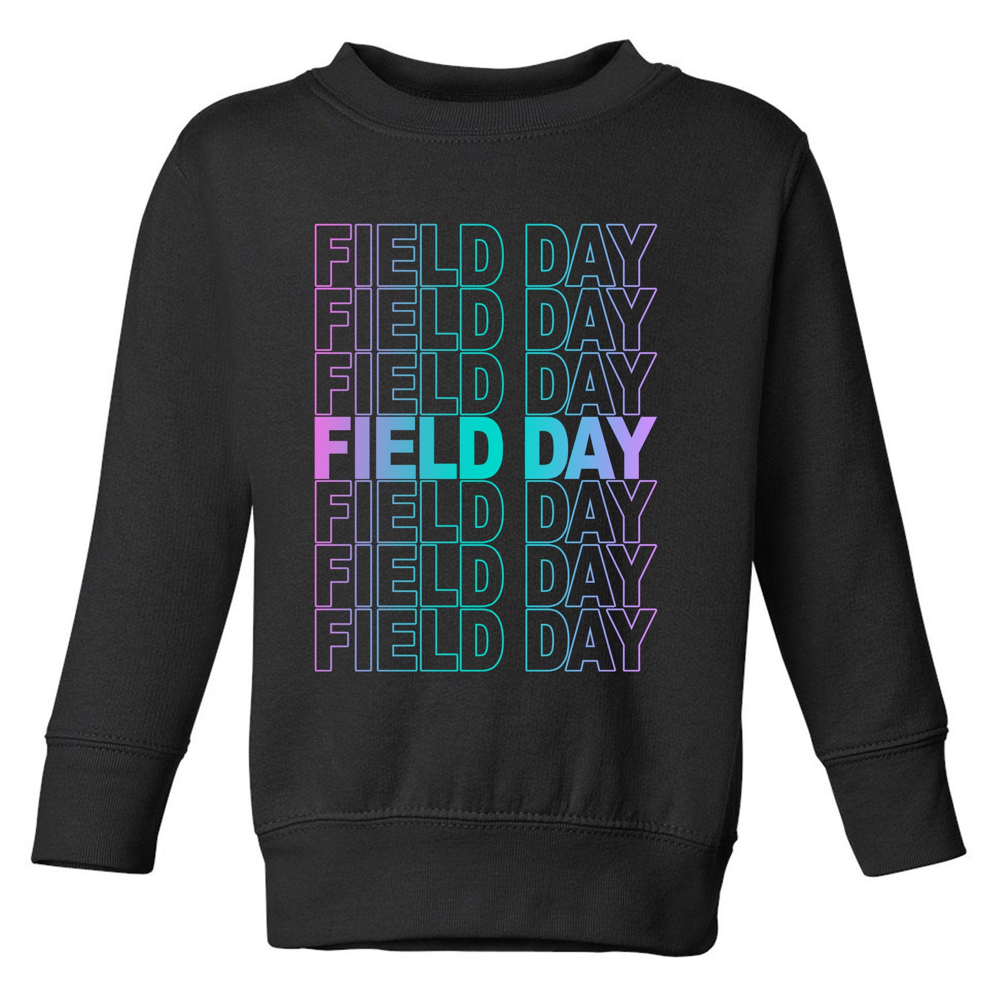 Field Day School Neon Retro Toddler Sweatshirt