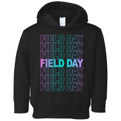 Field Day School Neon Retro Toddler Hoodie
