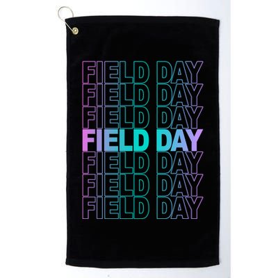Field Day School Neon Retro Golf Towel