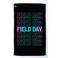Field Day School Neon Retro Golf Towel