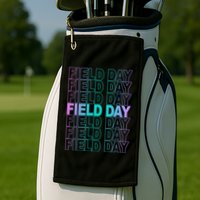 Field Day School Neon Retro Golf Towel