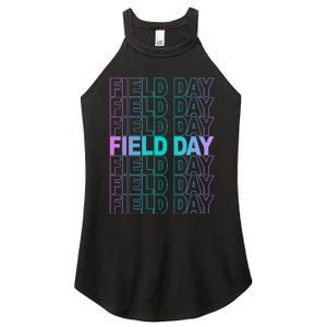 Field Day School Neon Retro Women's Perfect Tri Rocker Tank