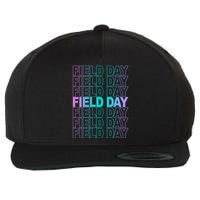 Field Day School Neon Retro Wool Snapback Cap