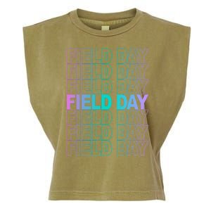 Field Day School Neon Retro Garment-Dyed Women's Muscle Tee