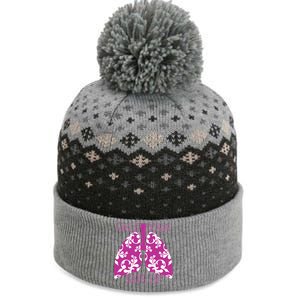 Face Down Sats Up Funny Respiratory Therapist Design Gift The Baniff Cuffed Pom Beanie