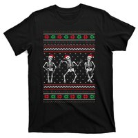 Funny Dancing Skeletons Ugly Christmas Sweater T-Shirt