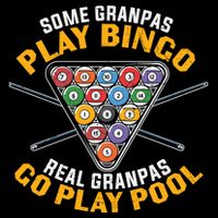 Father's Day Some Grandpas Play Bingo Billiards Dad Gift For Dad City Backpack