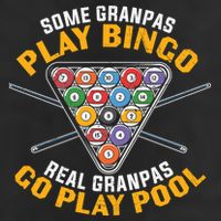 Father's Day Some Grandpas Play Bingo Billiards Dad Gift For Dad Adult Drive Performance Visor