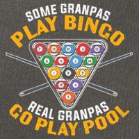 Father's Day Some Grandpas Play Bingo Billiards Dad Gift For Dad Cotton Canvas Backpack