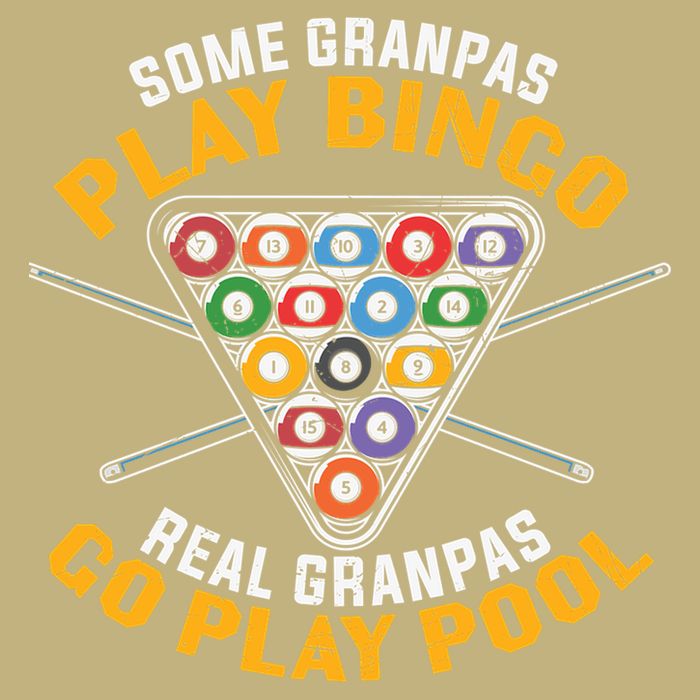 Father's Day Some Grandpas Play Bingo Billiards Dad Gift For Dad Cooling Performance Crew T-Shirt