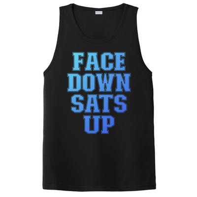 Face Down Sats Up Funny Respiratory Therapist Therapy Cute Gift PosiCharge Competitor Tank