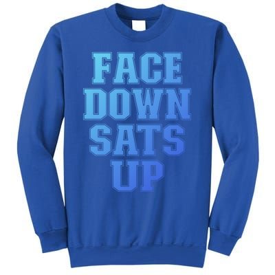 Face Down Sats Up Funny Respiratory Therapist Therapy Cute Gift Sweatshirt