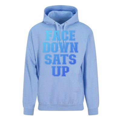 Face Down Sats Up Funny Respiratory Therapist Therapy Cute Gift Unisex Surf Hoodie