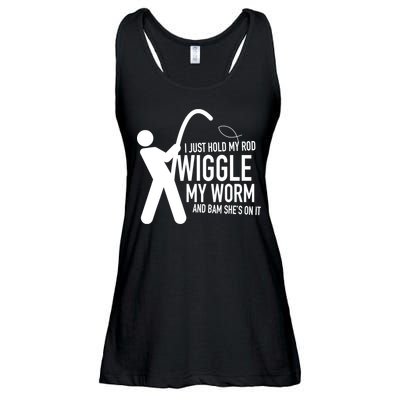 Fishing Dirty Sexual Humor Ladies Essential Flowy Tank