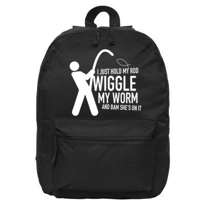 Fishing Dirty Sexual Humor 16 in Basic Backpack