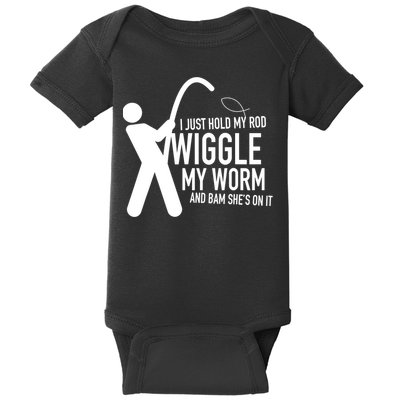 Fishing Dirty Sexual Humor Baby Bodysuit