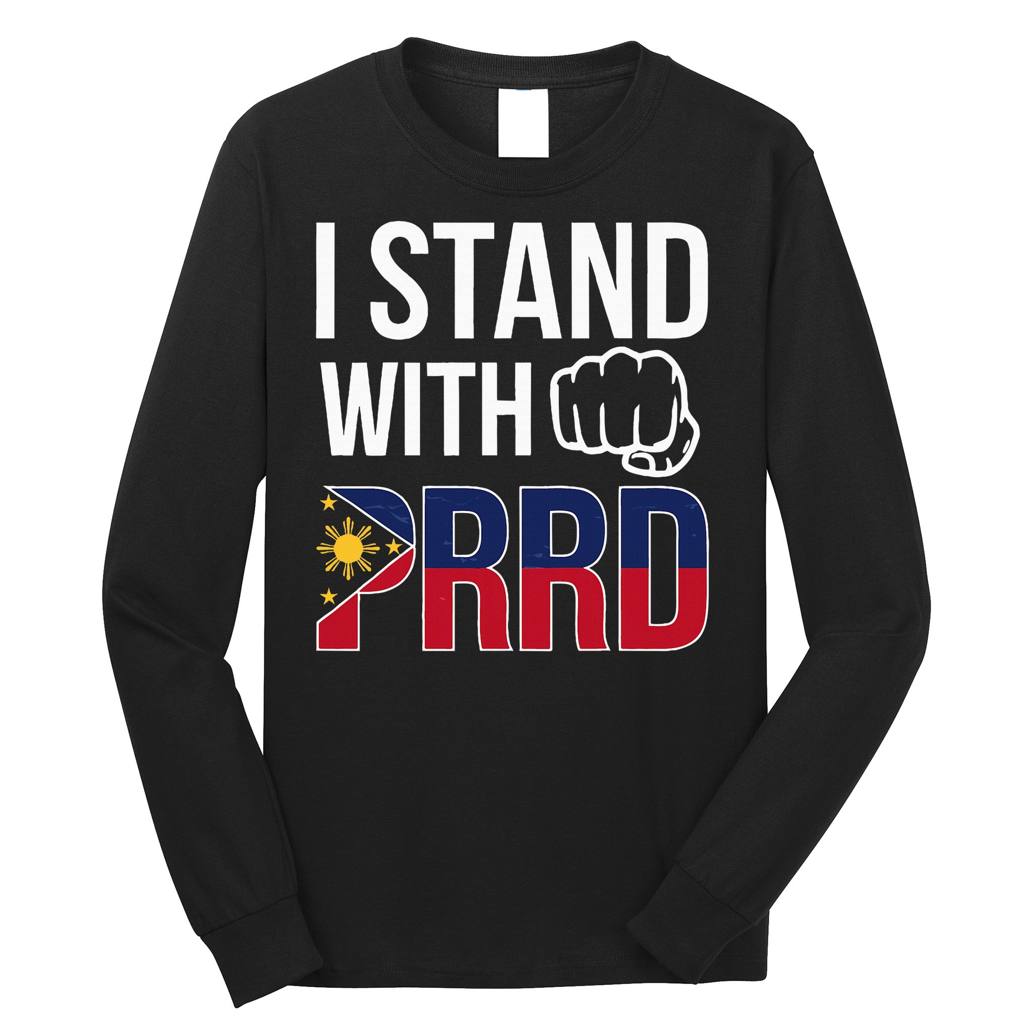 Free Duterte Supporter President Rodrigo Digong Duterte  Long Sleeve Shirt