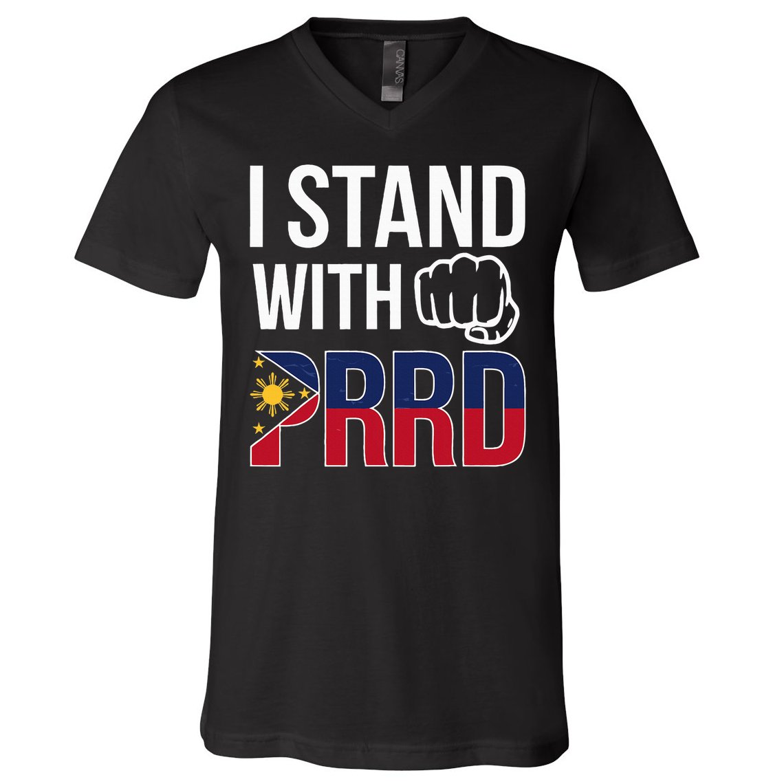 Free Duterte Supporter President Rodrigo Digong Duterte  V-Neck T-Shirt