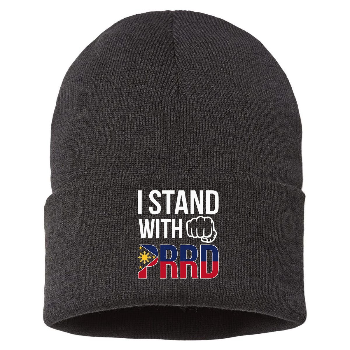 Free Duterte Supporter President Rodrigo Digong Duterte  Sustainable Knit Beanie