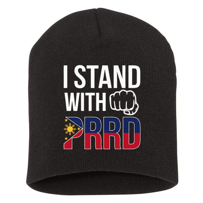 Free Duterte Supporter President Rodrigo Digong Duterte  Short Acrylic Beanie
