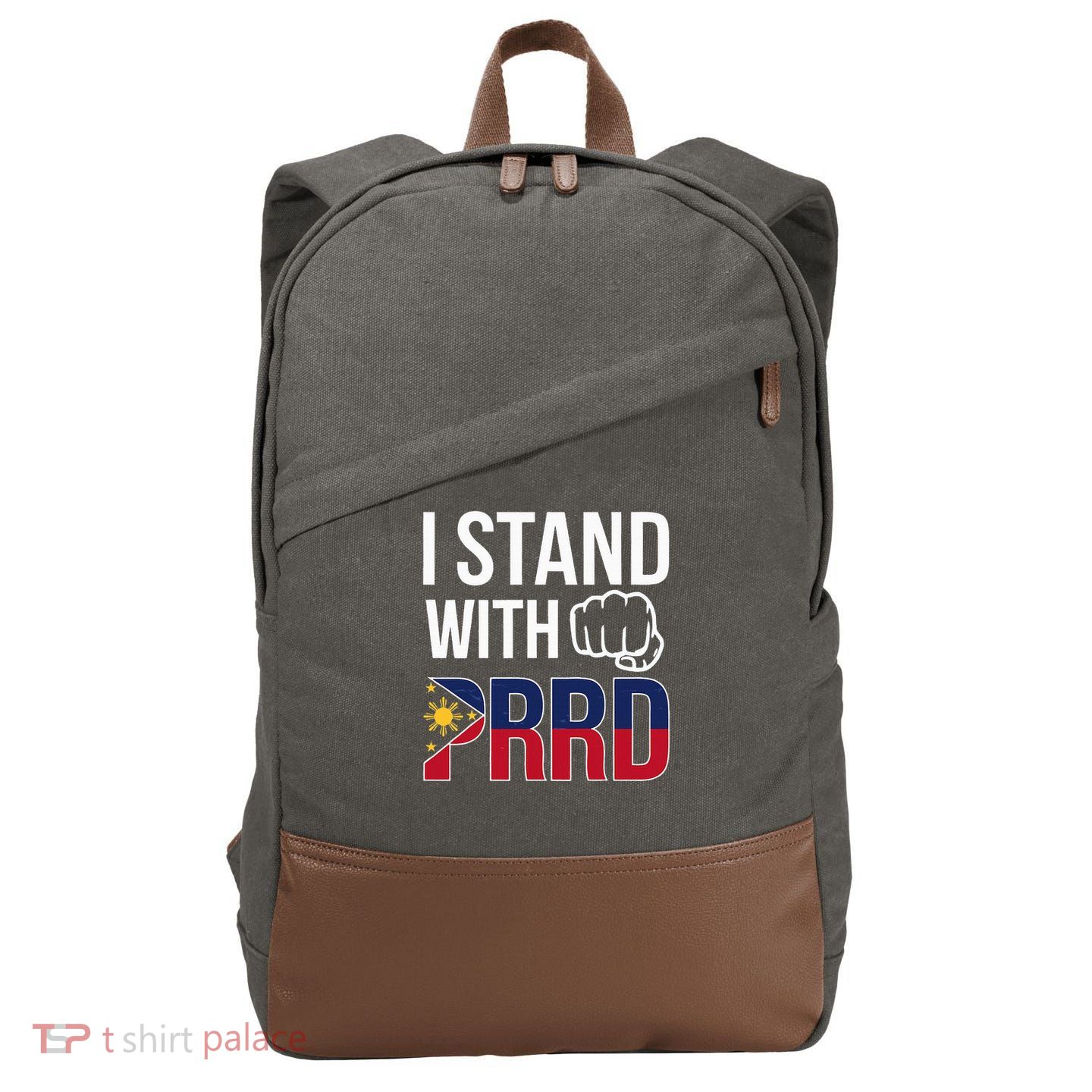 Free Duterte Supporter President Rodrigo Digong Duterte  Cotton Canvas Backpack