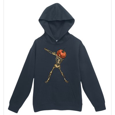 Funny Dabbing Skeleton Pumpkin Orange Lantern Print Gift Urban Pullover Hoodie