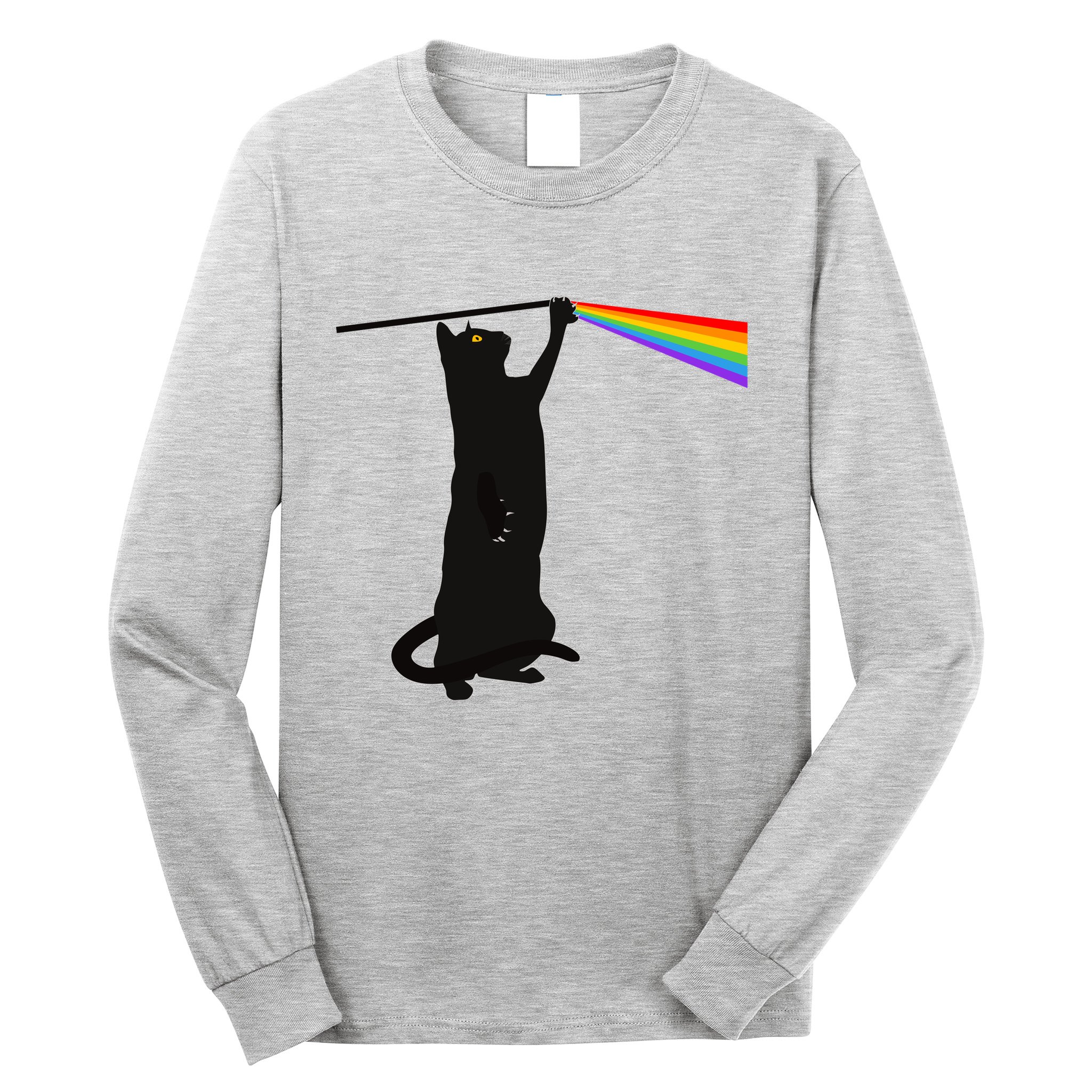 Funny Dark Side Of The Cat Long Sleeve Shirt