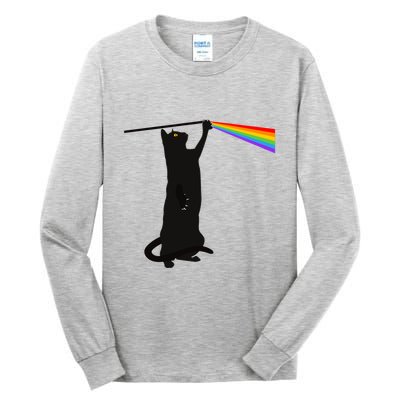 Funny Dark Side Of The Cat Tall Long Sleeve T-Shirt